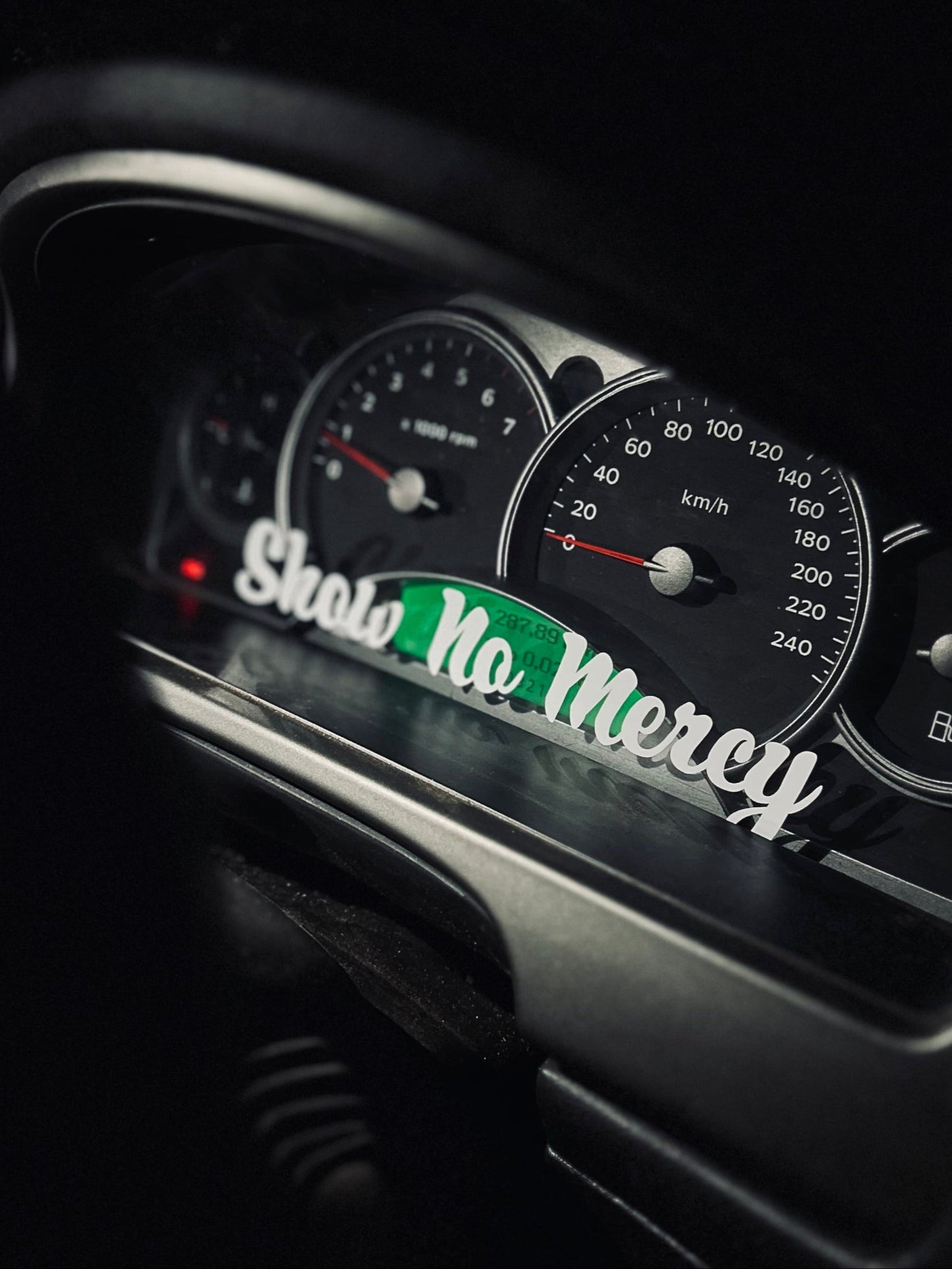 Small {Show No Mercy} Sticker White