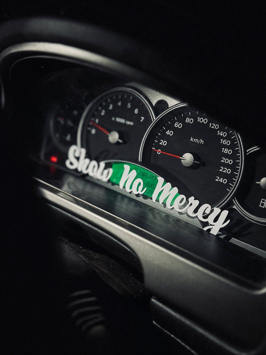 Small {Show No Mercy} Sticker White